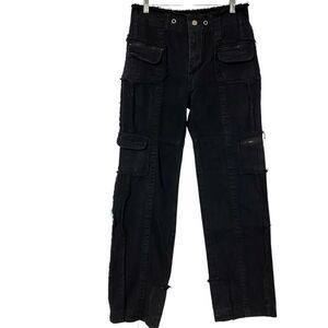 UNSXLDID Y2K Black Baggy Jeans Women’s S Skater Streetwear Grunge Goth Punk Rave